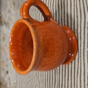 imported from Italy, Orange Clay Mug